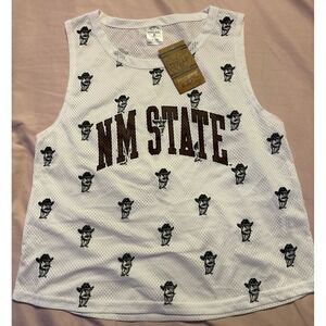 NEW Rivalry Threads NCAA Women's NM State Aggies Loose Fit Jersey Net Tank Top M